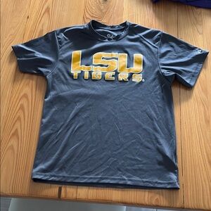 Gray LSU Tigers Kids Short Sleeve Tee